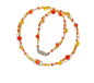 Preview: Collier Kette Feuer & Sonne 44cm