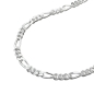 Preview: Collier Kette Figaro 1,8mm Silber 925 42cm