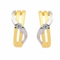 Preview: Creole 13,9x5mm bicolor Zirkonia 8Kt 333 GOLD