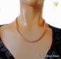 Preview: Exklusive Schlauchkette 3,2-6mm Collier Silber 925 rose vergoldet mit Bajonettverschluss 42cm