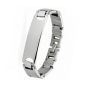 Preview: Armband Edelstahl ID Gravurplatte MODERN 20,5cm