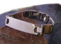 Preview: Armband Edelstahl ID Gravurplatte MODERN 20,5cm