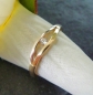 Preview: Damenring bicolor mit einem Zirkonia 333 GOLD