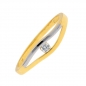 Preview: Damenring bicolor mit einem Zirkonia 333 GOLD