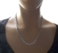 Preview: Kette Collier Edelstahl Figaro 7,3mm 50cm