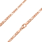 Preview: Kette Collier Figaro 3mm Silber 925, vergoldet, rosé vergoldet 70-90cm