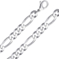 Preview: Armband Figaro Muster 8.5 mm Silber 925 21cm