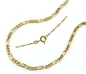 Preview: Collier Figaro Panzer flach 1,4mm 8Kt 333 GOLD 40cm