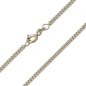 Preview: Collier Panzer flach 2,1mm 14Kt 585 WEISSGOLD 45cm