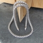 Preview: Edelstahl Collier Himbeerkette 5mm für Wechelschliesse 45cm