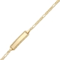 Preview: Schildarmband ID Figaro 1,9mm 14Kt GOLD 14cm