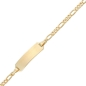 Preview: Schildarmband ID Figaro 2,3mm 8Kt GOLD 16cm