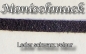 Preview: Lederband Collier velour schwarz 3mm 45+5cm