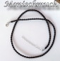 Preview: Kordelband Collier braun 3mm 45+5cm