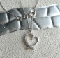 Preview: Collier Kette mit Herz Zirkonia Silber 925 45cm