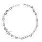 Preview: Collier Kette Design Herzen 40-90cm 925 Silber