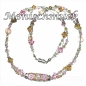 Preview: Collier Kette Rosa hellbraun