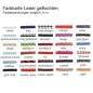 Preview: Exklusives Ledercollier 5mm geflochten in 30 Farben mit Edelstahl Bajonett