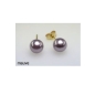 Preview: Ohrstecker vergoldet LeBIJOU mit Perle 8mm mauve