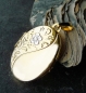 Preview: Medaillon oval Blumen 22x28mm 8Kt GOLD