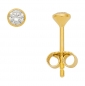 Preview: Ohrstecker 3,5mm Zirkonia rund 8Kt 333 GOLD