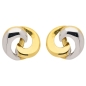 Preview: Ohrstecker bicolor 8Kt 333 GOLD