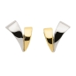 Preview: Ohrstecker bicolor 8Kt 333 GOLD