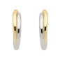 Preview: Creole 19,6x3,9mm bicolor 8Kt 333 GOLD WEISSGOLD