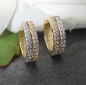 Preview: Creole Ø13mm Zirkonia 8Kt 333 GOLD