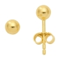 Preview: Stecker 4mm Kugel 14Kt 585 GOLD