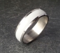 Preview: Ring Edelstahl mit Kunststoffeinlage white