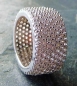 Preview: Ring mit Zirkonia 11mm 925 Silber Gr. 58