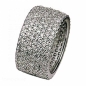 Preview: Ring mit Zirkonia 11mm 925 Silber Gr. 58