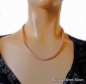 Preview: Exklusive Schlauchkette 3,2-6mm Collier Silber 925 rose vergoldet mit Bajonettverschluss 45cm