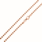 Preview: Collier Kugel Kette 1,5mm Silber 925, vergoldet oder rose vergoldet 70-90cm