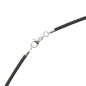 Preview: Exklusives Edelstahl Spiralcollier farbig 1,8mm mit Karabiner