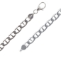 Preview: Collier Kette Stegpanzer 6mm 925 Silber 50cm