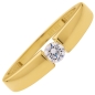 Preview: Ring Solitär Zirkonia 4mm 8Kt 333 Gold