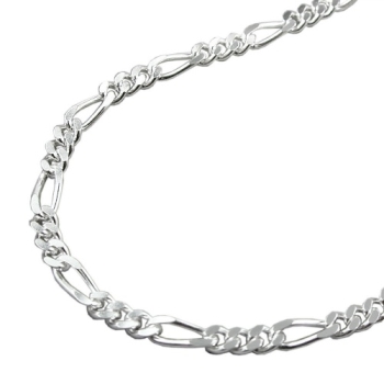 Kette 3mm Figarokette Silber 925 50cm