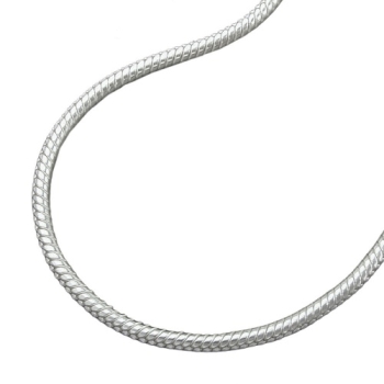 Kette 1,3mm runde Schlangenkette Silber 925 36cm