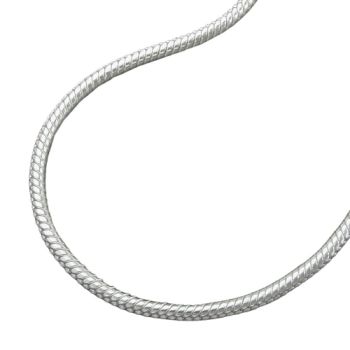 Kette 1,3mm runde Schlangenkette Silber 925 80cm