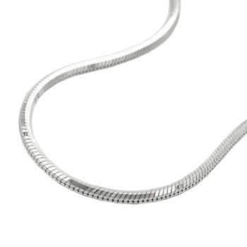 Kette 1,3mm Schlangenkette fünfkantig diamantiert Silber 925 38cm