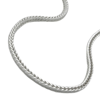 Kette 1,5mm Fuchsschwanzkette vierkant Silber 925 50cm