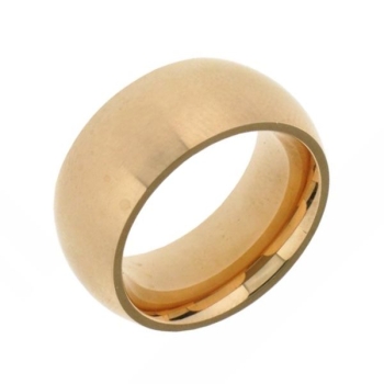 Ring 10mm Edelstahl rosé-goldplattiert