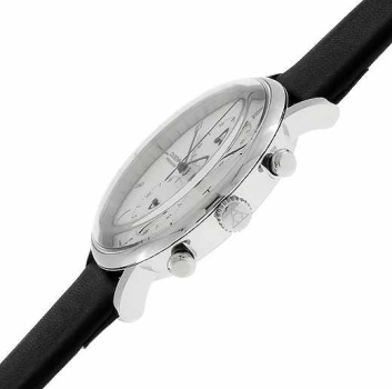 Dugena Herrenuhr schwarz weiss Dessau Chrono 7000239 Quarz