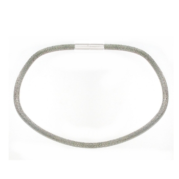 Exklusive Schlauchkette 3,2-6mm Collier Silber 925 mit Bajonettverschluss 40cm