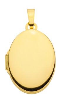 Medaillon oval 14x18mm 14Kt GOLD