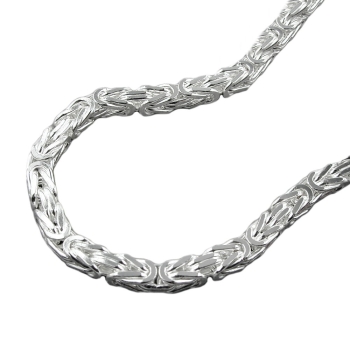 Kette Collier 3mm Königskette 55cm Silber 925