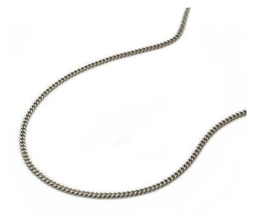 Collier Panzer flach 1,4mm 14Kt 585 WEISSGOLD 42cm