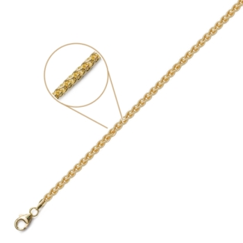 Collier Zopfkette 1,7mm 14Kt 585 GOLD 42cm